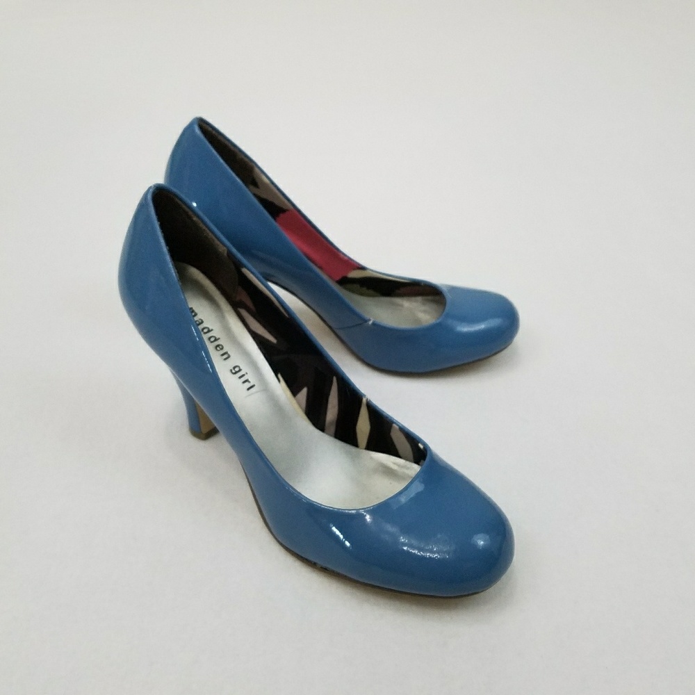 Madden Girl blue heels 8.5